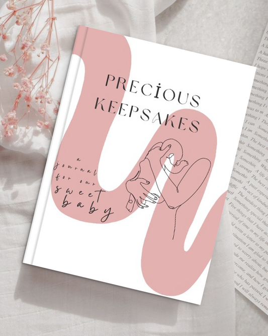 Precious Keepsakes Minimalistic Baby Journal Dusty Rose