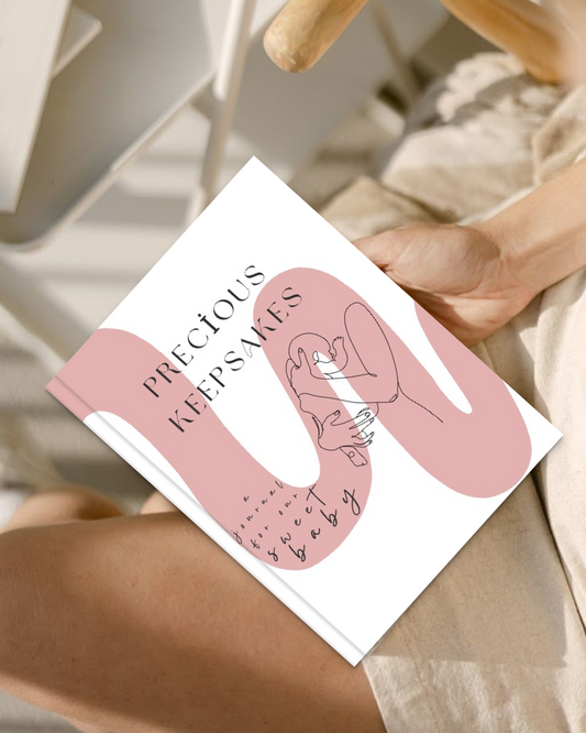 Precious Keepsakes Minimalistic Baby Journal Dusty Rose